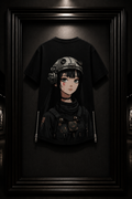 Atlas Pilot Cyberpunk Anime T-Shirt | Techwear Streetwear Graphic Tee | Japanese Sci-Fi Aesthetic Oversized Shirt