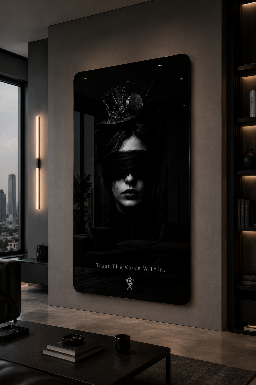 Trust The Voice Within. | Premium Gloss Aluminum Wall Art