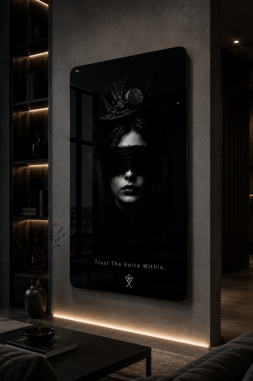 Trust The Voice Within. | Premium Gloss Aluminum Wall Art