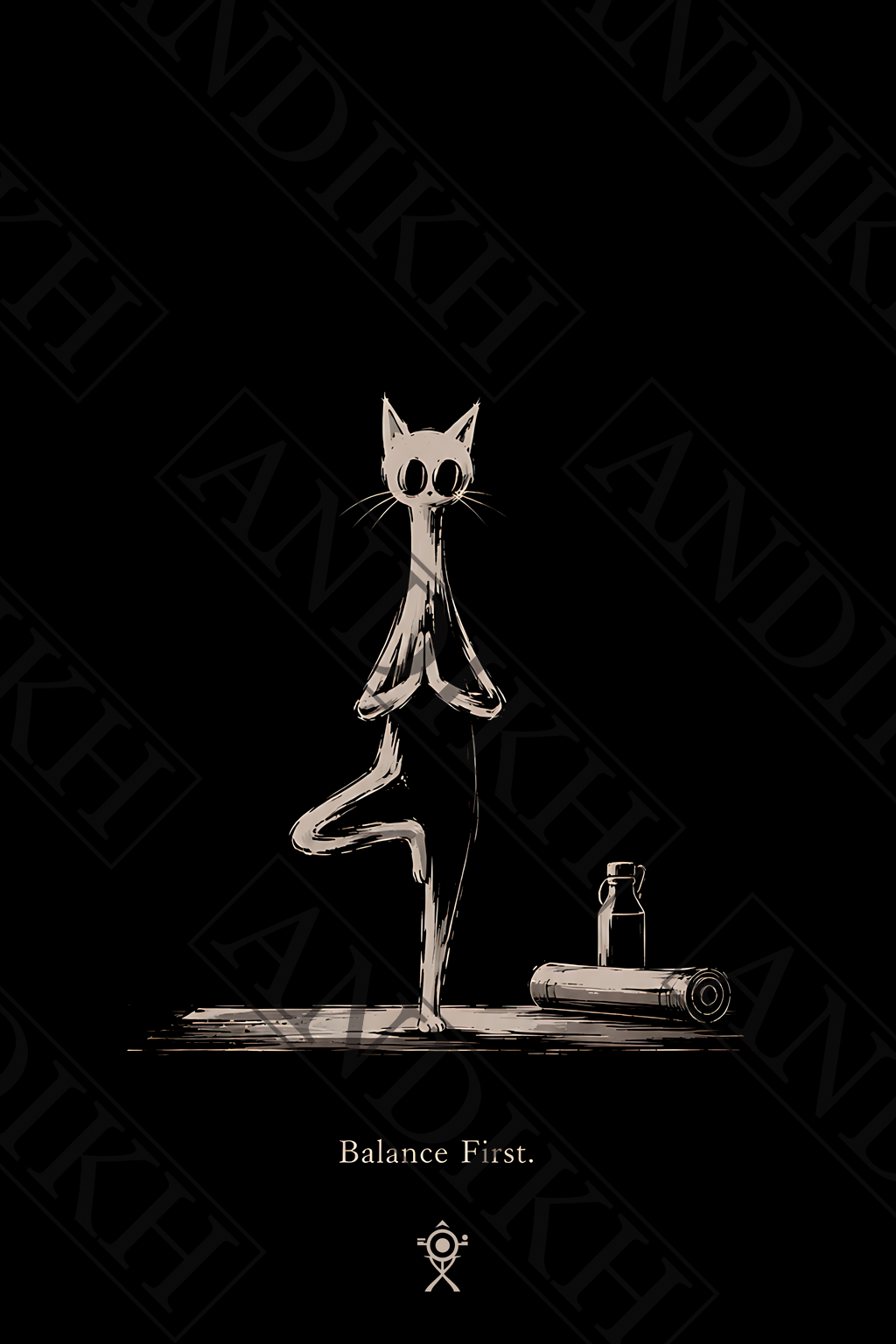 Balance First. | Premium Gloss Aluminum Wall Art