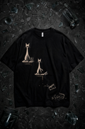 Gravity Test Cat Graphic T-Shirt
