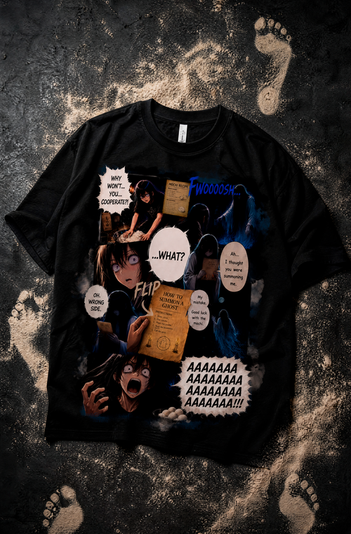 Ghost Mochi Recipe Manga T-Shirt – Funny Horror Anime Graphic Tee