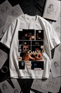 Scaredy Cat Manga Graphic Tee – 300 GSM Heavyweight Cotton T-Shirt