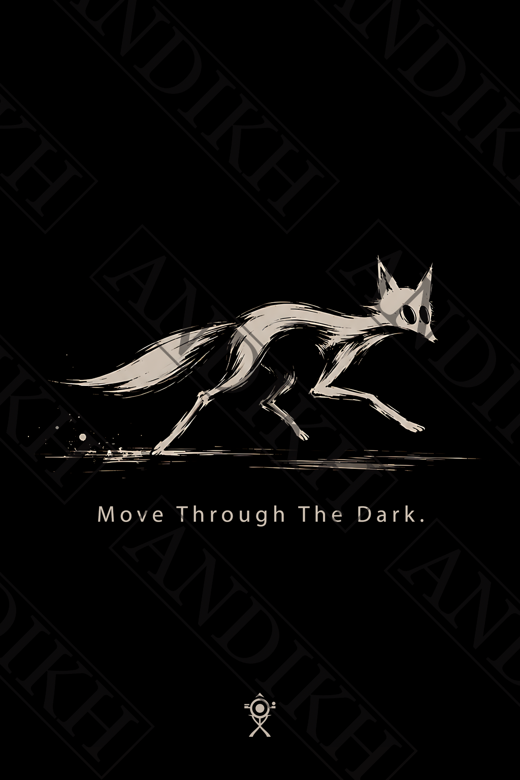 Move Through The Dark.  Title  Move Through The Dark | Premium Gloss Aluminum Wall Art