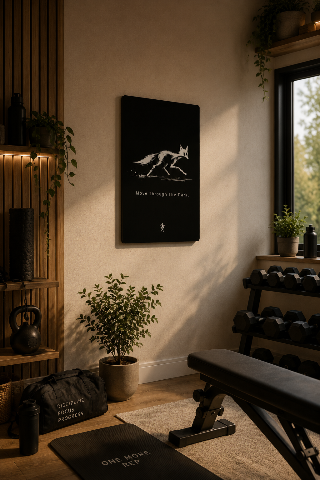 Move Through The Dark.  Title  Move Through The Dark | Premium Gloss Aluminum Wall Art