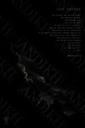 Our Father Prayer Wall Art – Glossy Black Metal Poster | Christian Home Decor | Matthew 6:9-13 | Modern Faith Artwork