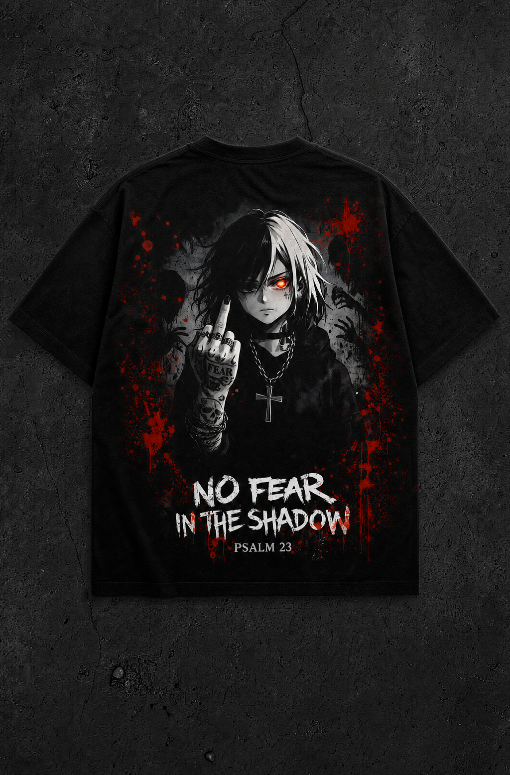 No Fear in the Shadow fck – Heavyweight 300 GSM Cotton Tee