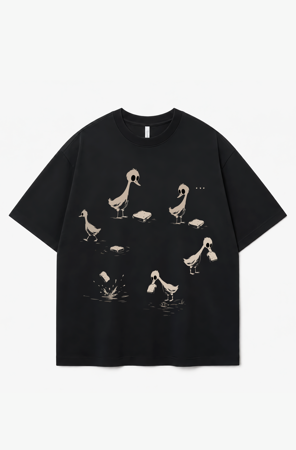 Bread Saving Duck Graphic T-Shirt – 300 GSM Heavyweight Cotton Tee