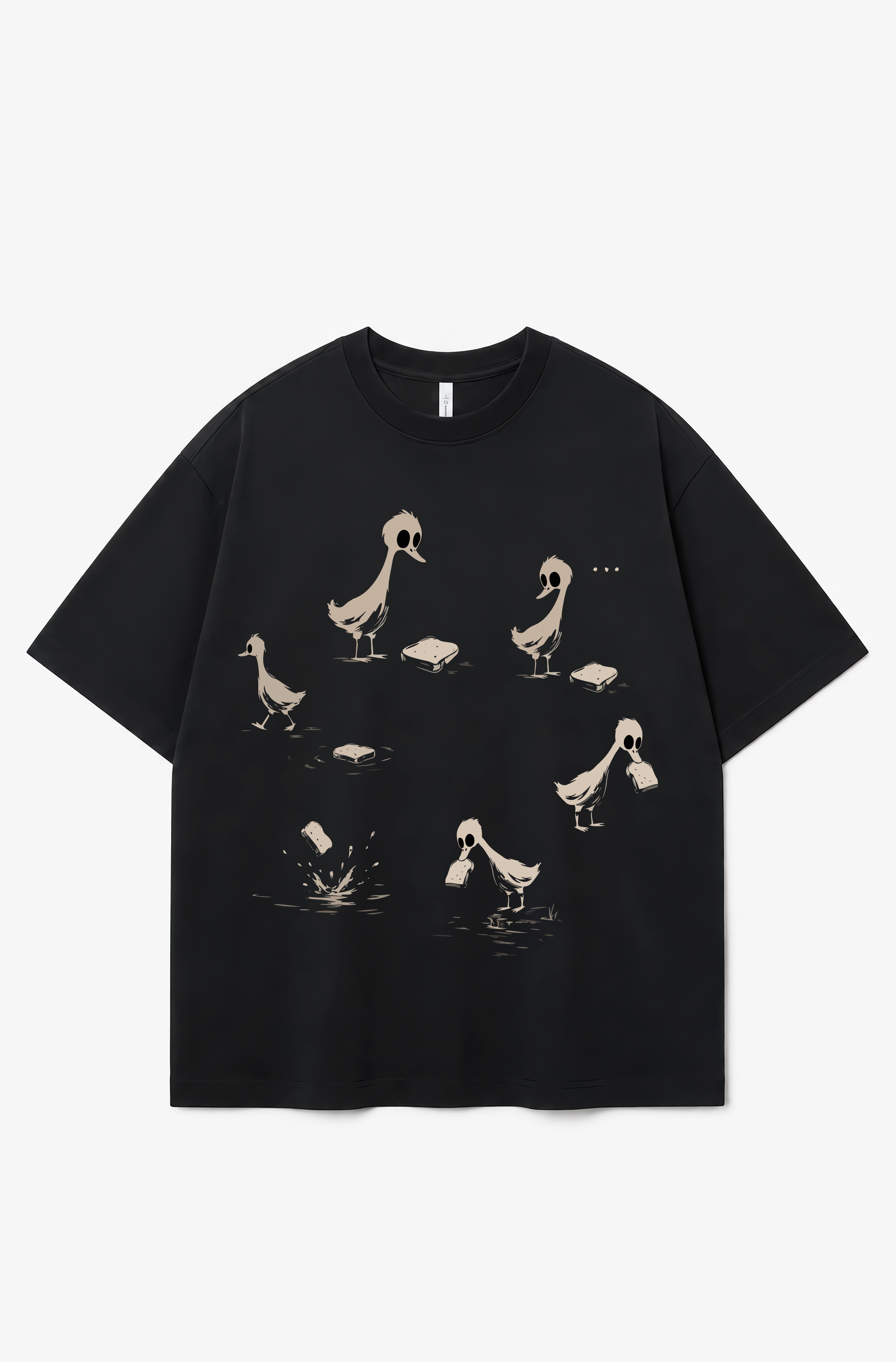 Bread Saving Duck Graphic T-Shirt – 300 GSM Heavyweight Cotton Tee