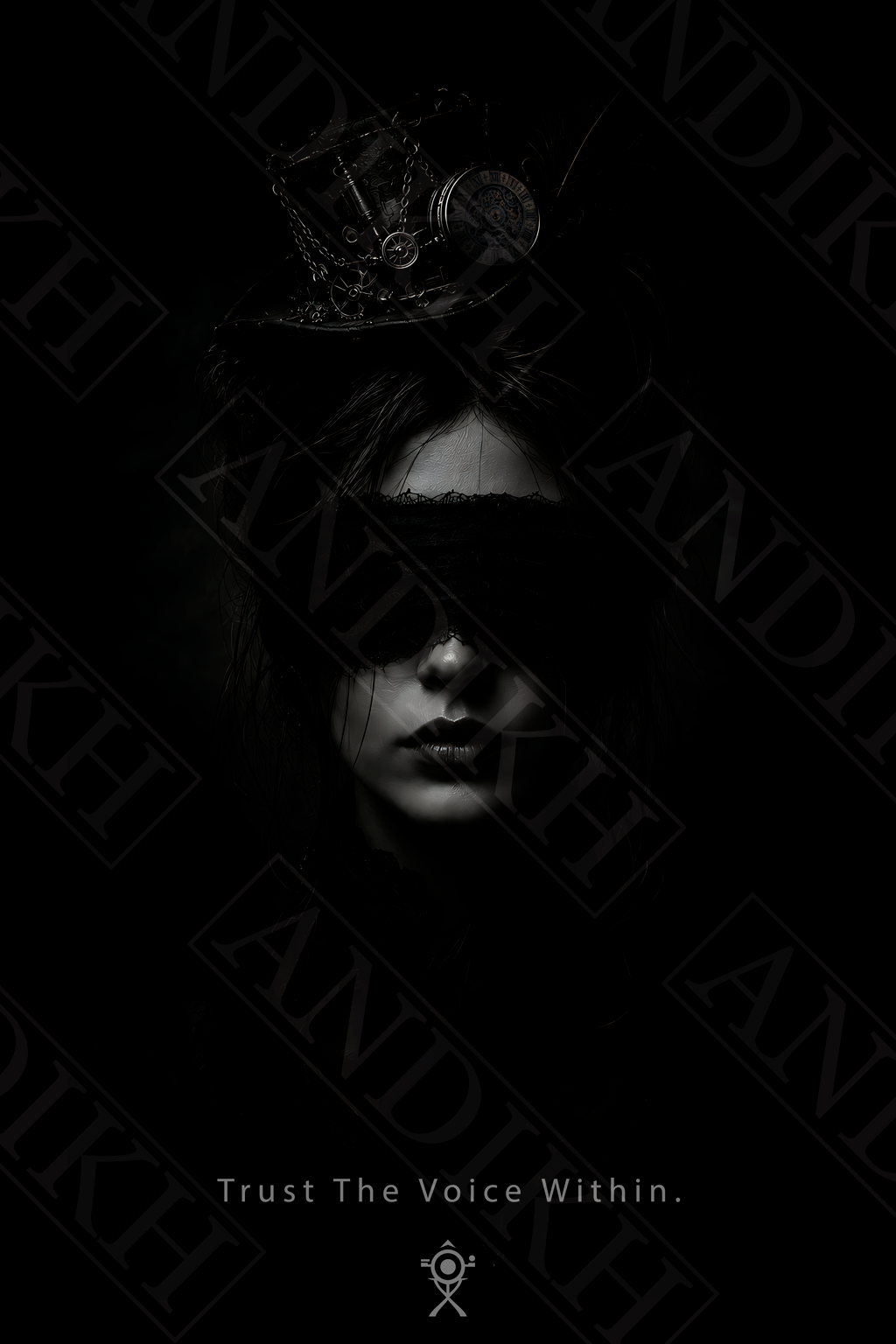 Trust The Voice Within. | Premium Gloss Aluminum Wall Art